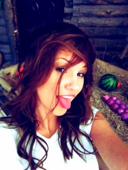 LovelyKittie from MyFreeCams sticking out her tongue